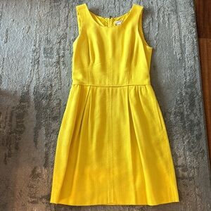 J Crew Yellow Sleeveless Dress Size 00
